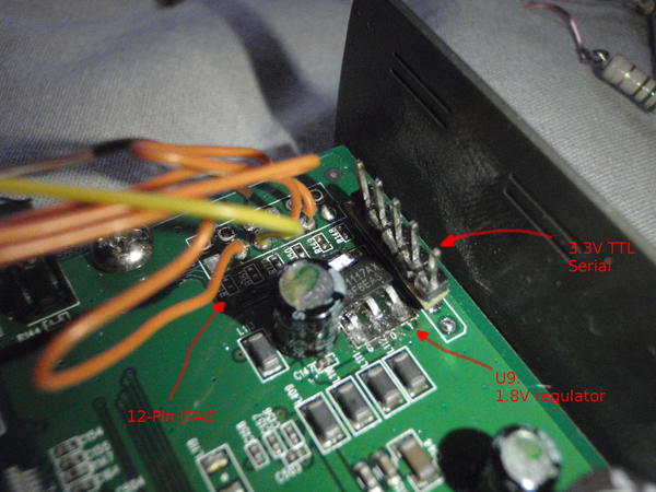 D-Link DWL-G700 AP serial and JTAG connections