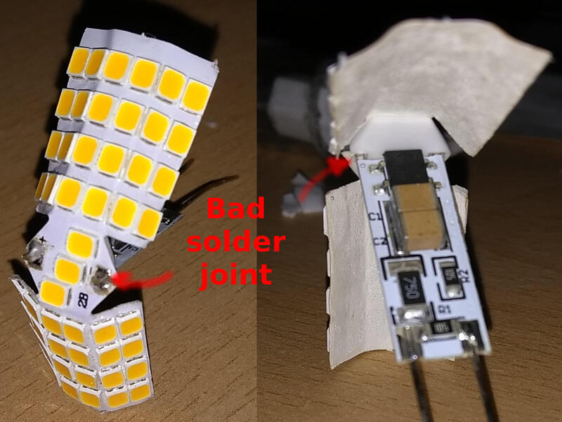 flex pcb bad solder joint