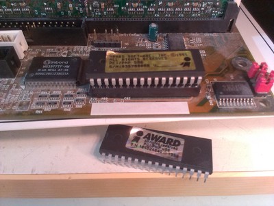 EEPROM chip swapping